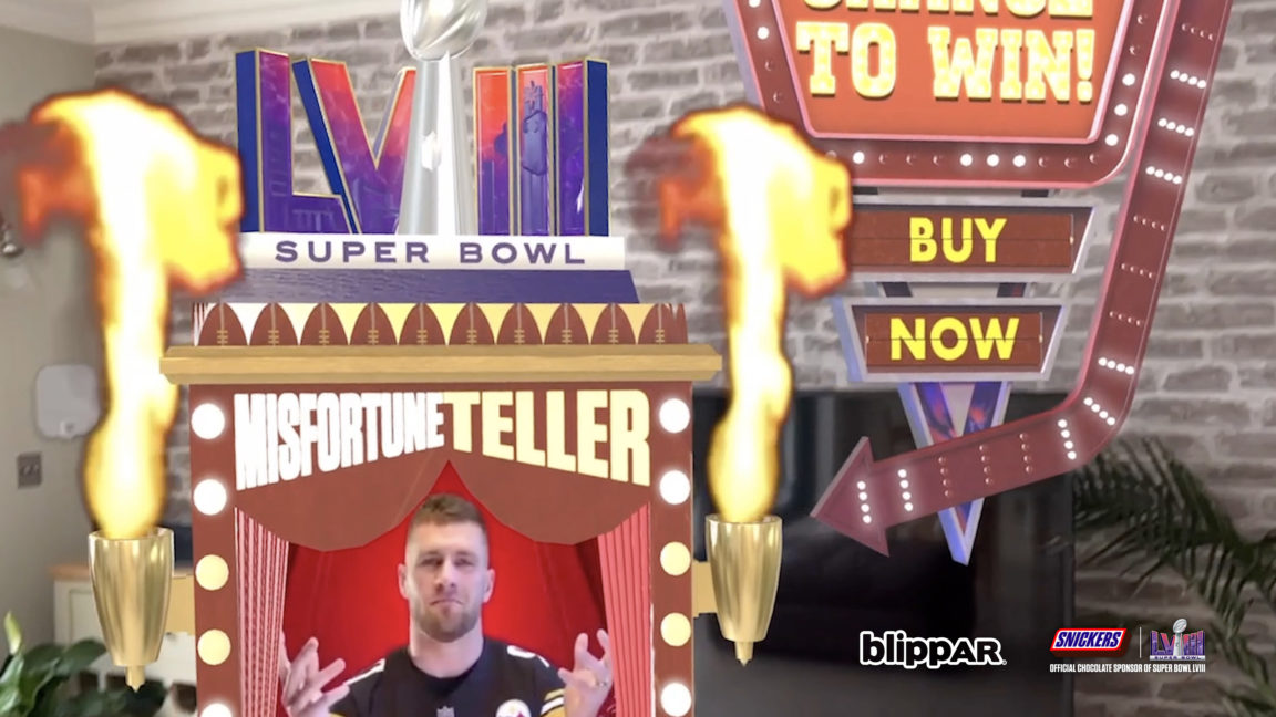 Blippar and Snickers bring AR Super Bowl experience to the Apple Vision Pro