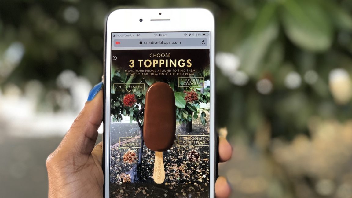 How web AR drove footfall & sales to Magnum’s retail store