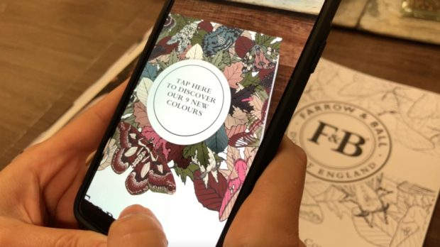 Turning the black and white print ads to colour with AR
