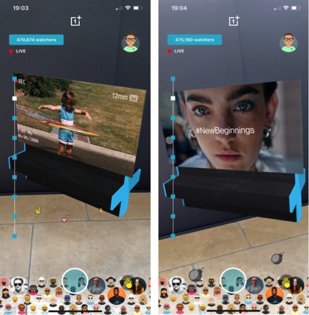 Making product launches and live events extraordinary using Augmented Reality