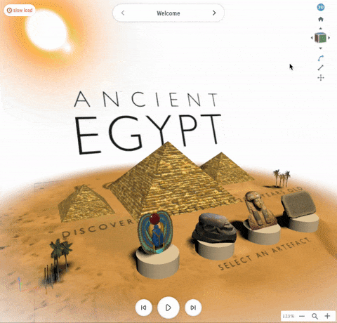 Image of Ancient Egypt being recreated using Augmented Reality