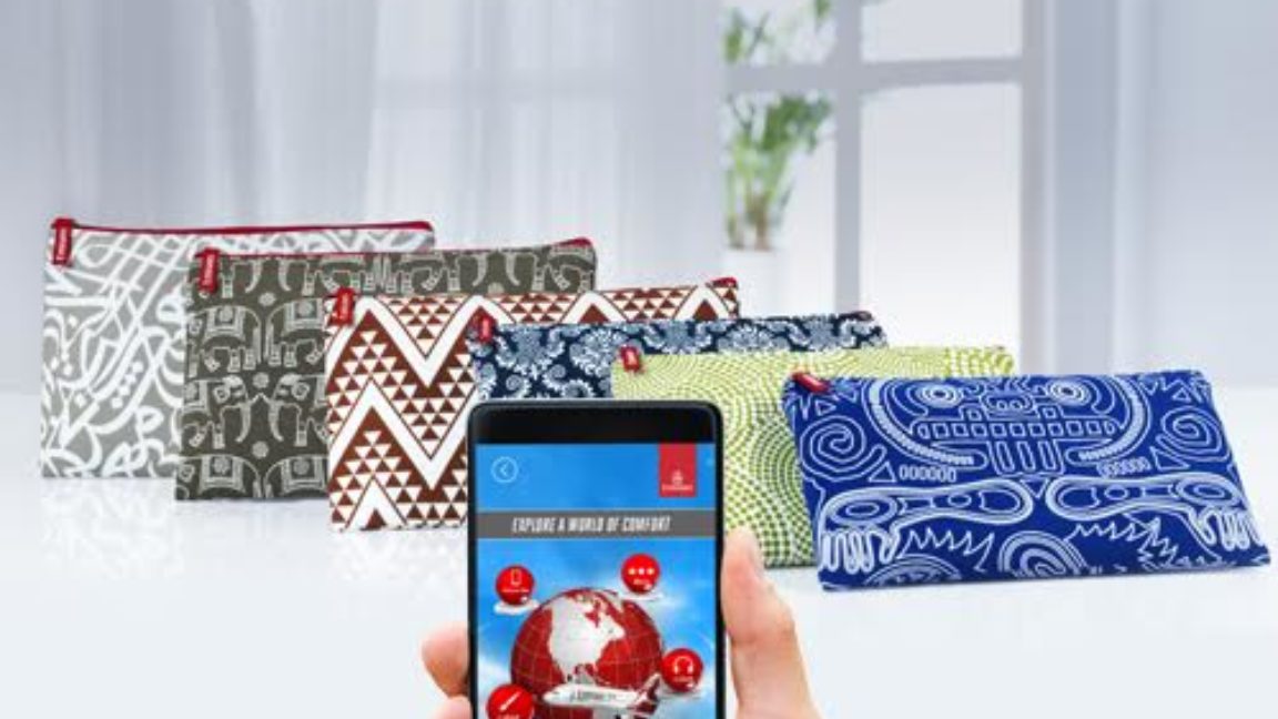 AR in travel: Emirates interactive amenity kits