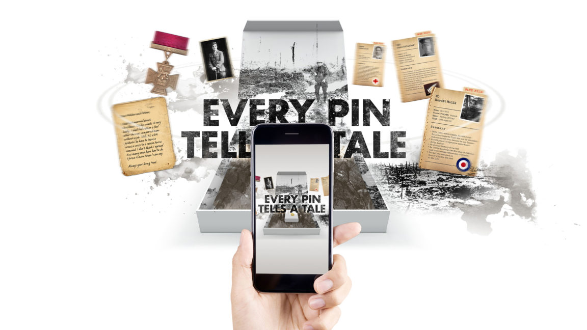 The Royal British Legion commemorates the men and women who served during the Battle of Passchendaele using Augmented Reality