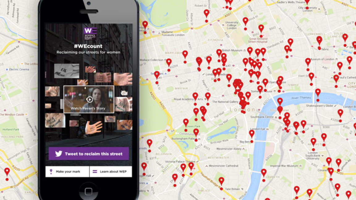 #WEcount Helps Women Take Back the Streets with Augmented Reality