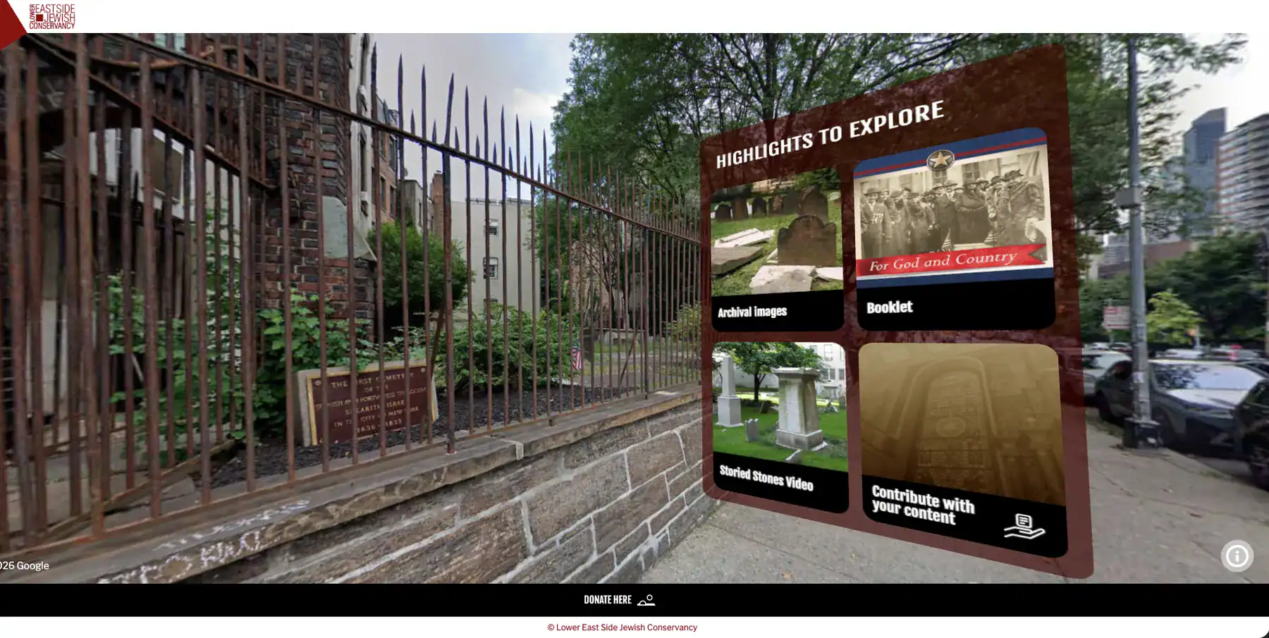 chatham square cemetery cta on menu